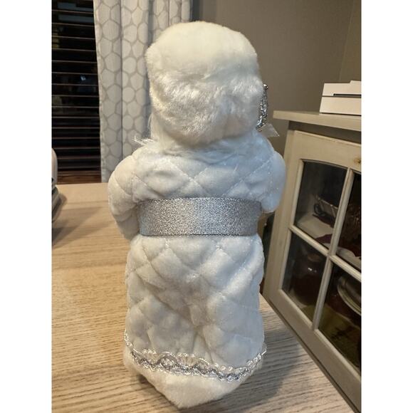 Ded Moroz Father Frost 9” White Silver Resin Figure Russian Christmas Staff - Picture 5 of 8